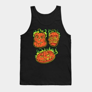 Halloween Jack-O-Lantern Pumpkins Tank Top